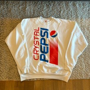 Vintage Crystal Pepsi Sweatshirt. XL / XG / TG